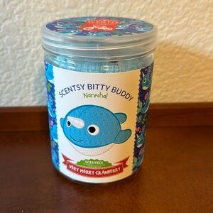 Narwhal Scentsy Bitty Buddy With Merry Cranberry
